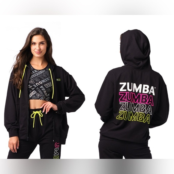 Zumba Happy Zip-Up Jacket S/M - Picture 1 of 10